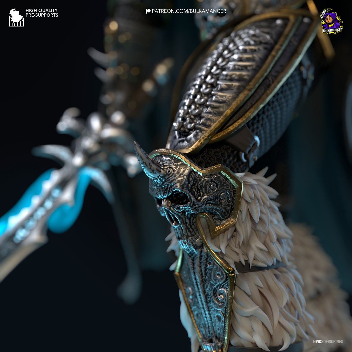 Arthas/Lich King | World of Warcraft | Handcrafted Figure