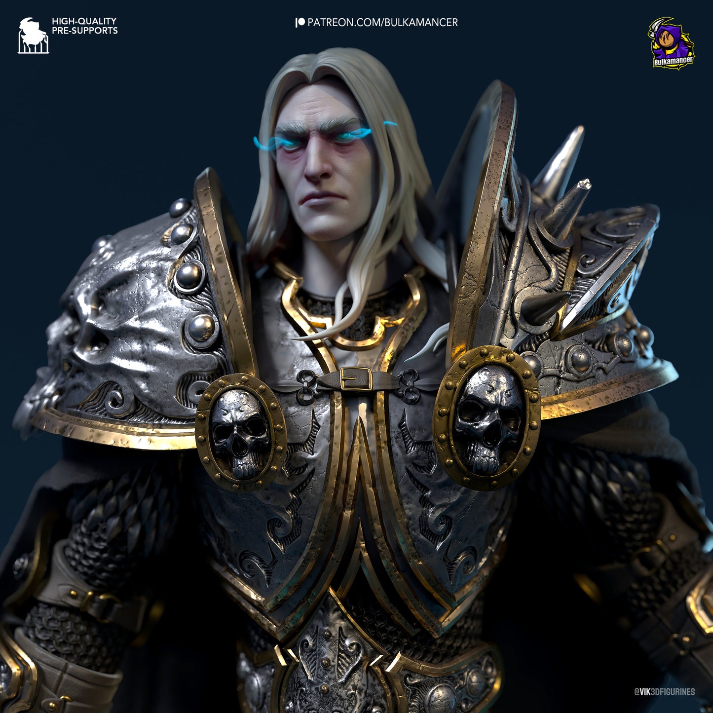 Arthas/Lich King | World of Warcraft | Handcrafted Figure