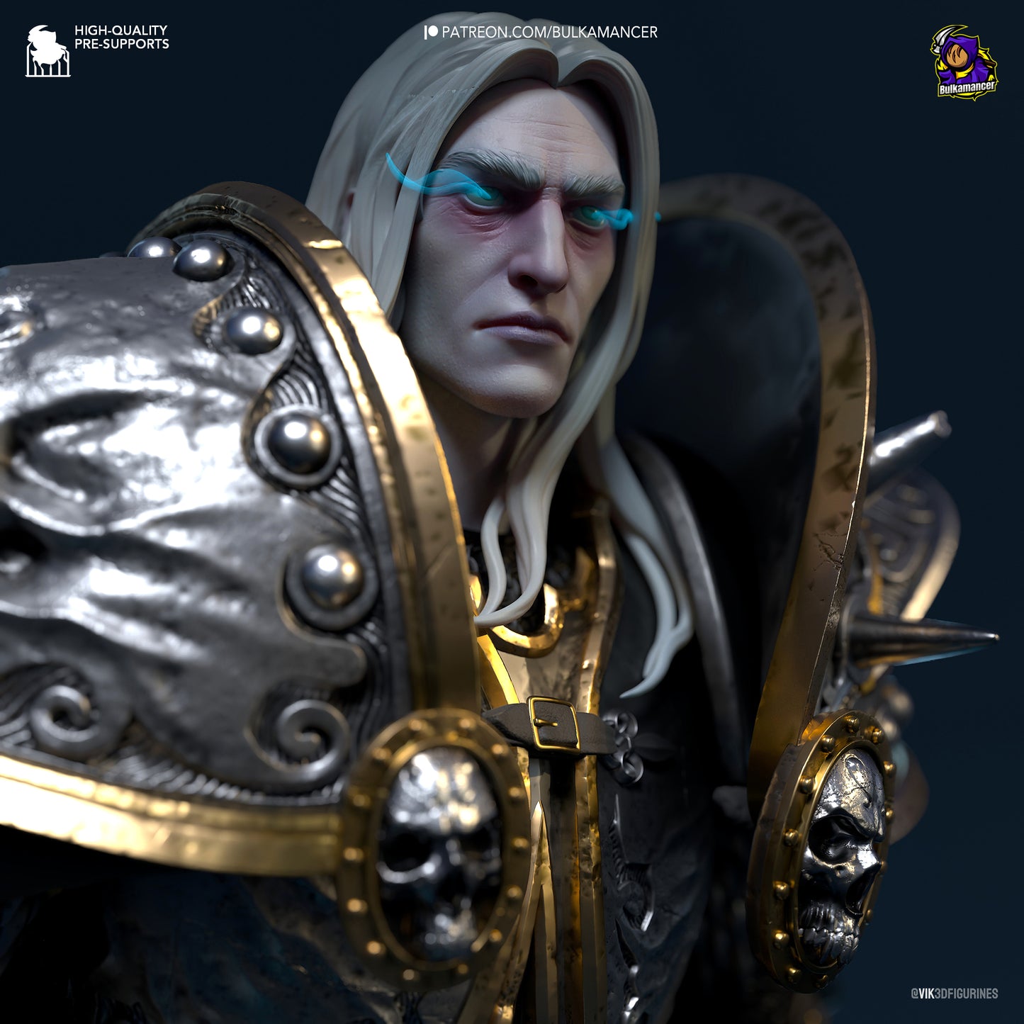 Arthas/Lich King | World of Warcraft | Handcrafted Figure
