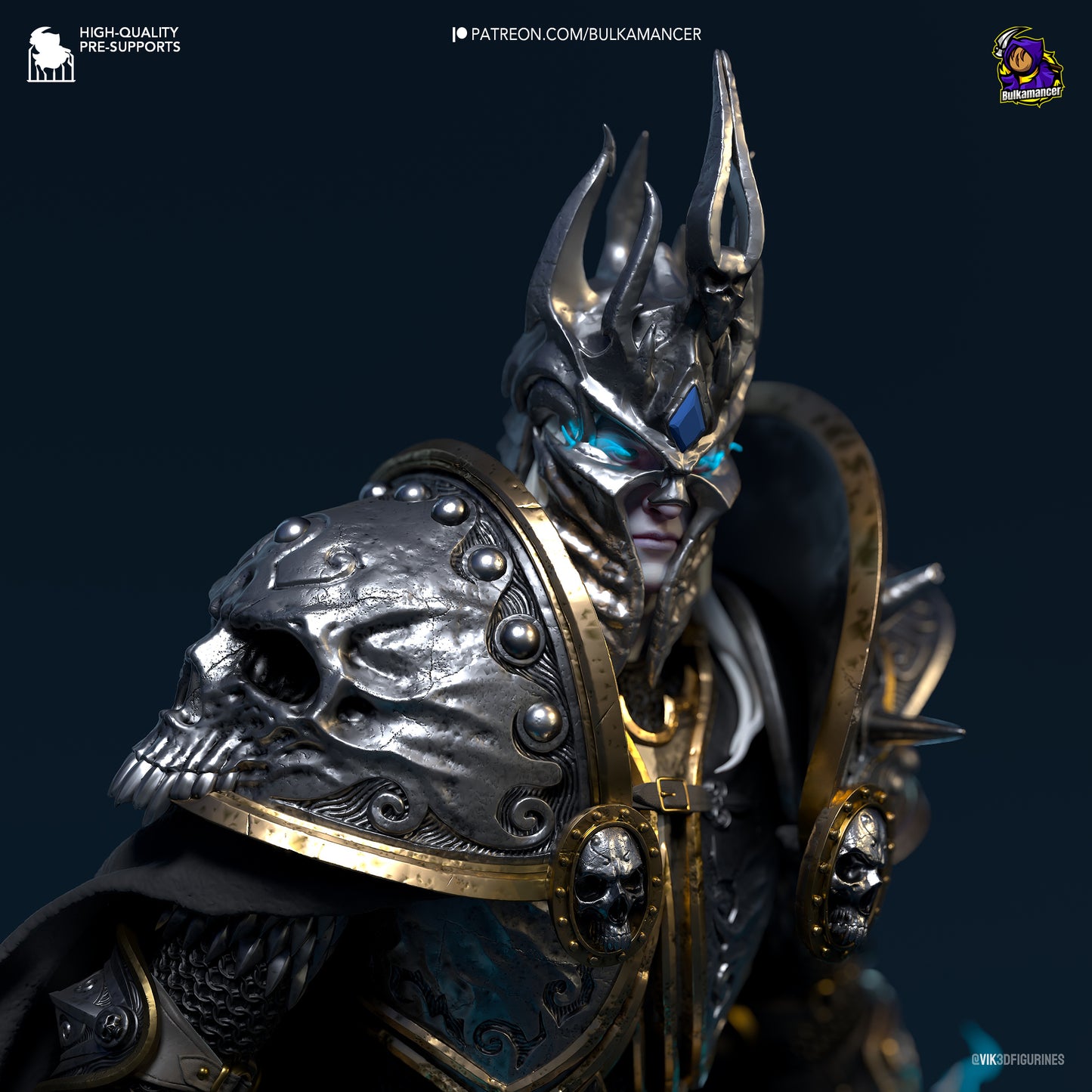 Arthas/Lich King | World of Warcraft | Handcrafted Figure