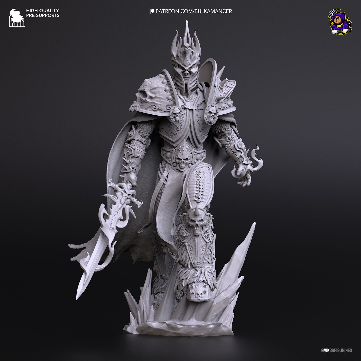 Arthas/Lich King | World of Warcraft | Handcrafted Figure