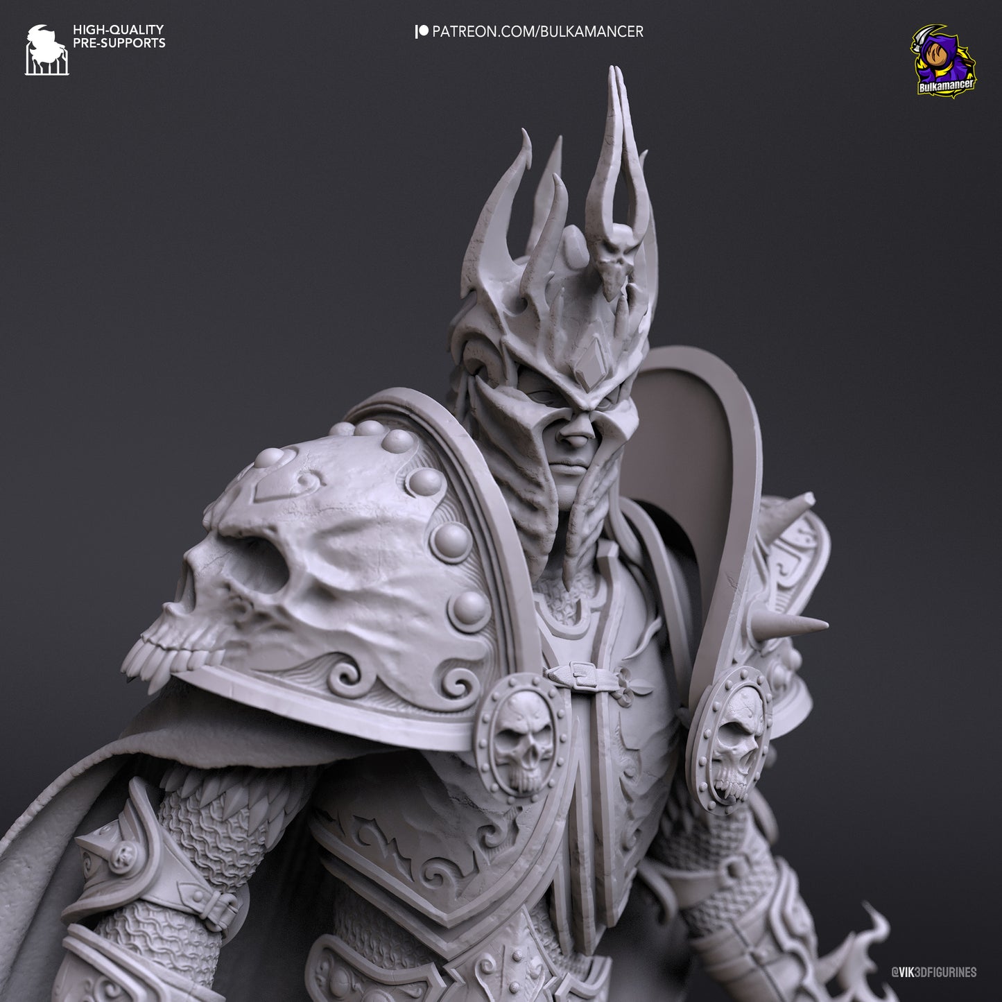 Arthas/Lich King | World of Warcraft | Handcrafted Figure