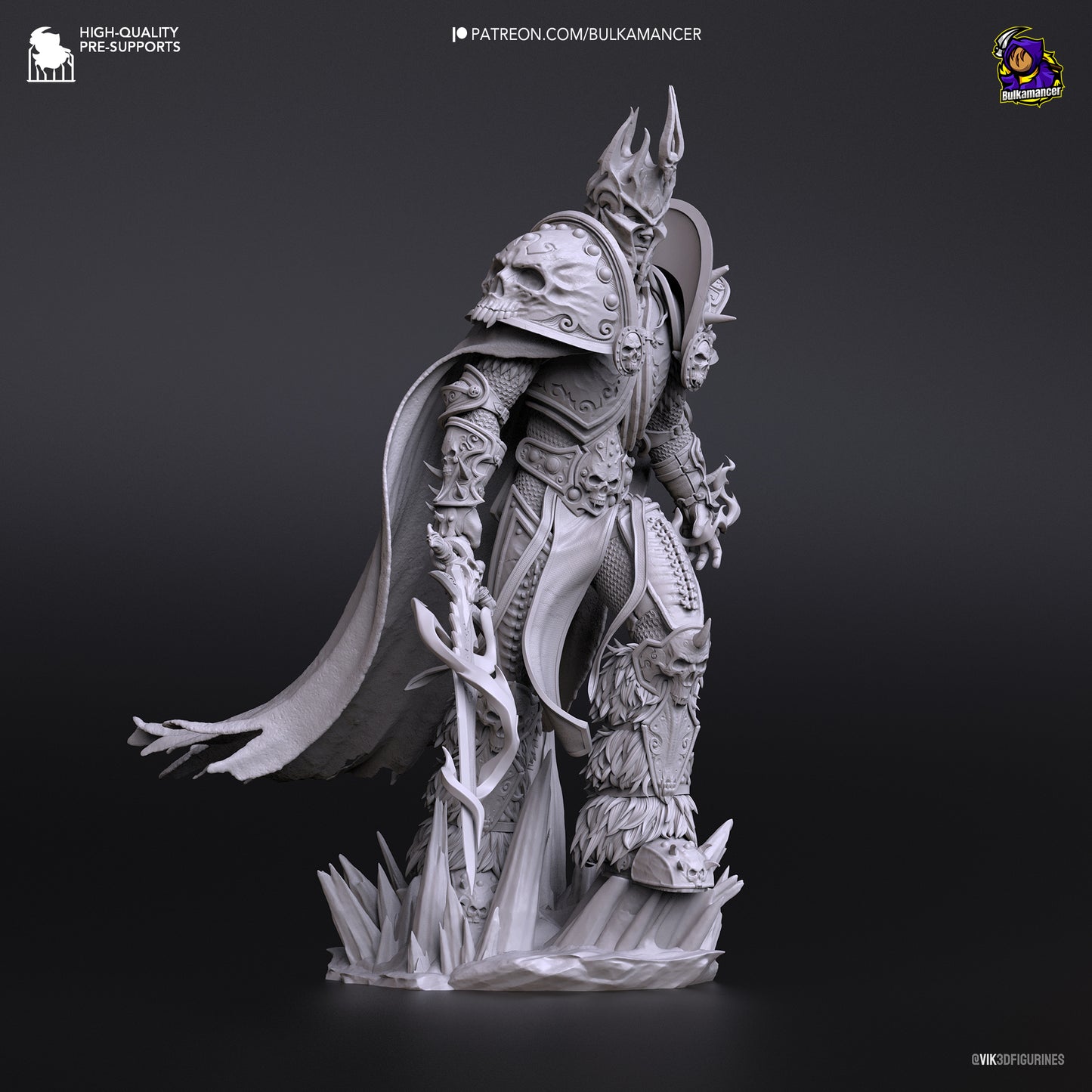 Arthas/Lich King | World of Warcraft | Handcrafted Figure