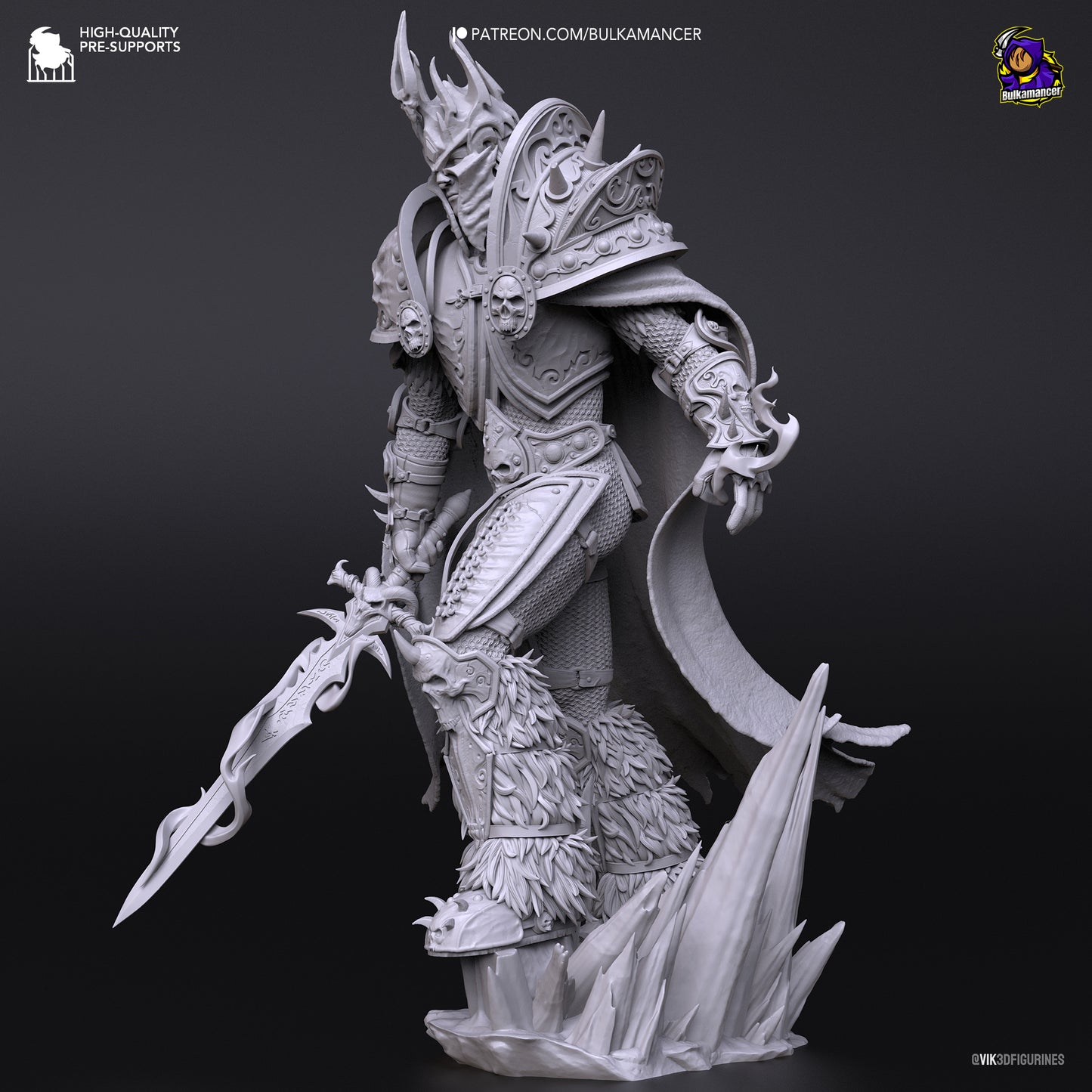 Arthas/Lich King | World of Warcraft | Handcrafted Figure