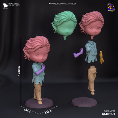 Chibi Astarion | Baldur's Gate 3 | Handcrafted Figure