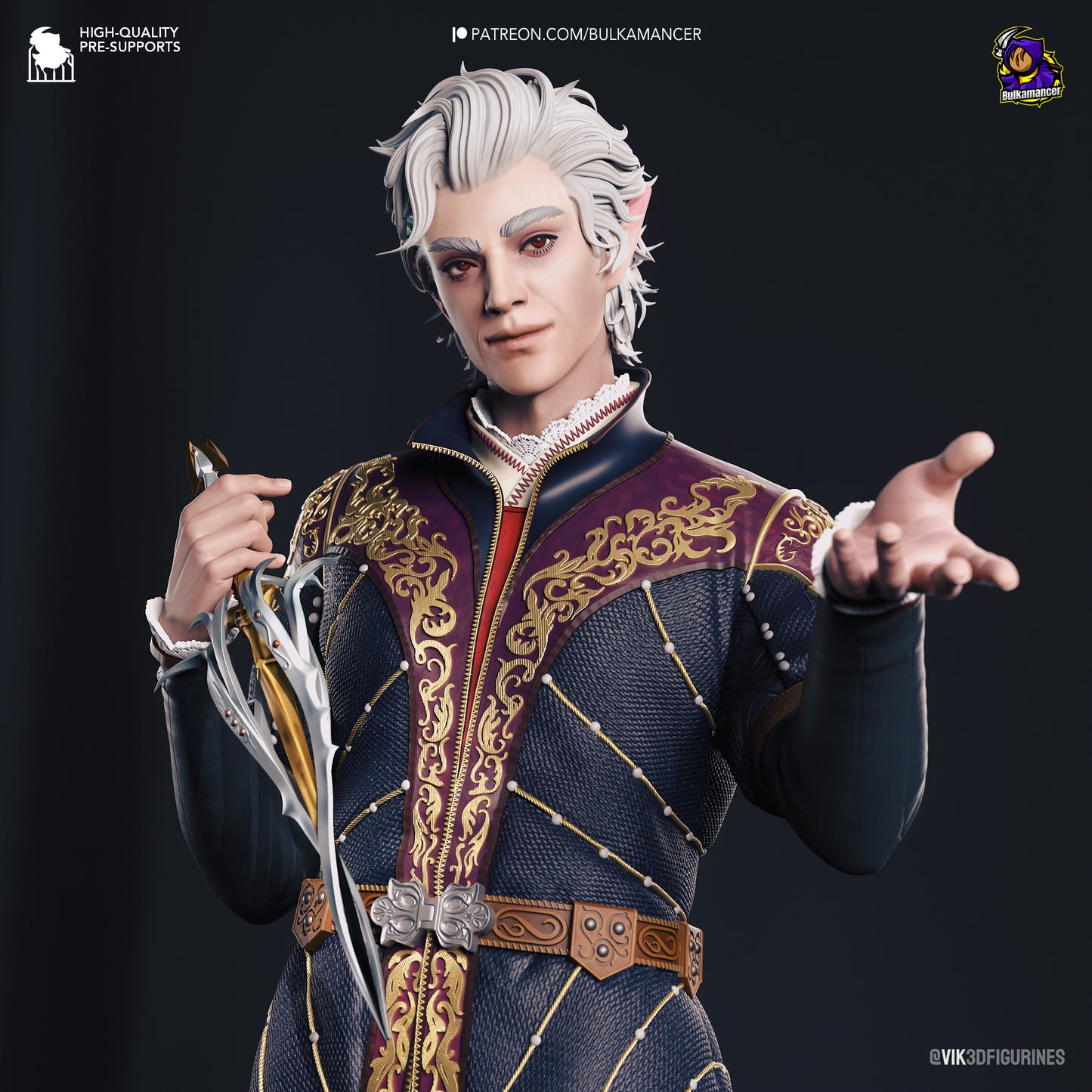 Astarion | Baldur’s Gate 3 | Handcrafted Figure