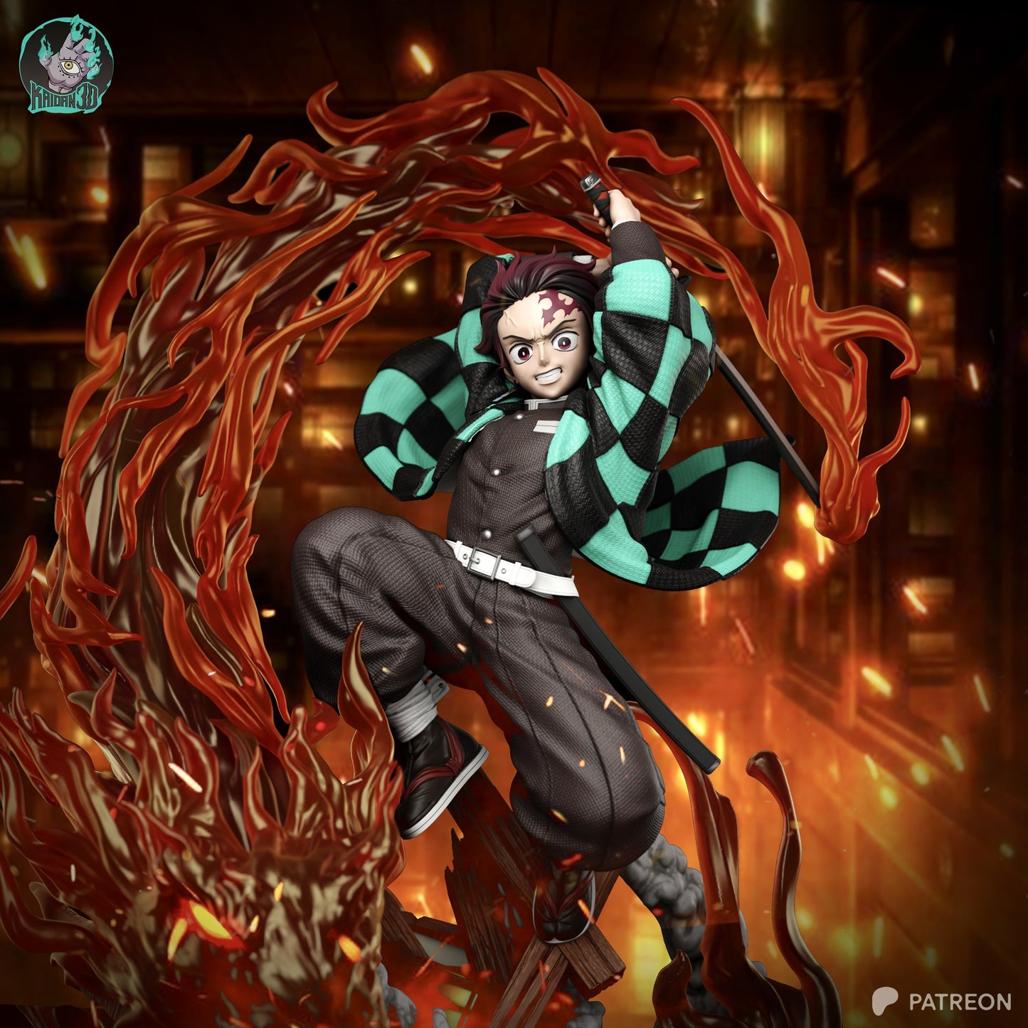 Tanjiro Kamado | Demon Slayer | Handcrafted Figure