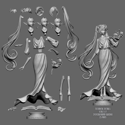Ancient Elf Mage | Handcrafted Figure