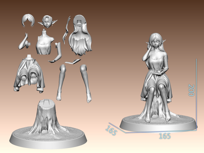 Ancient Elf Mage | Handcrafted Figure
