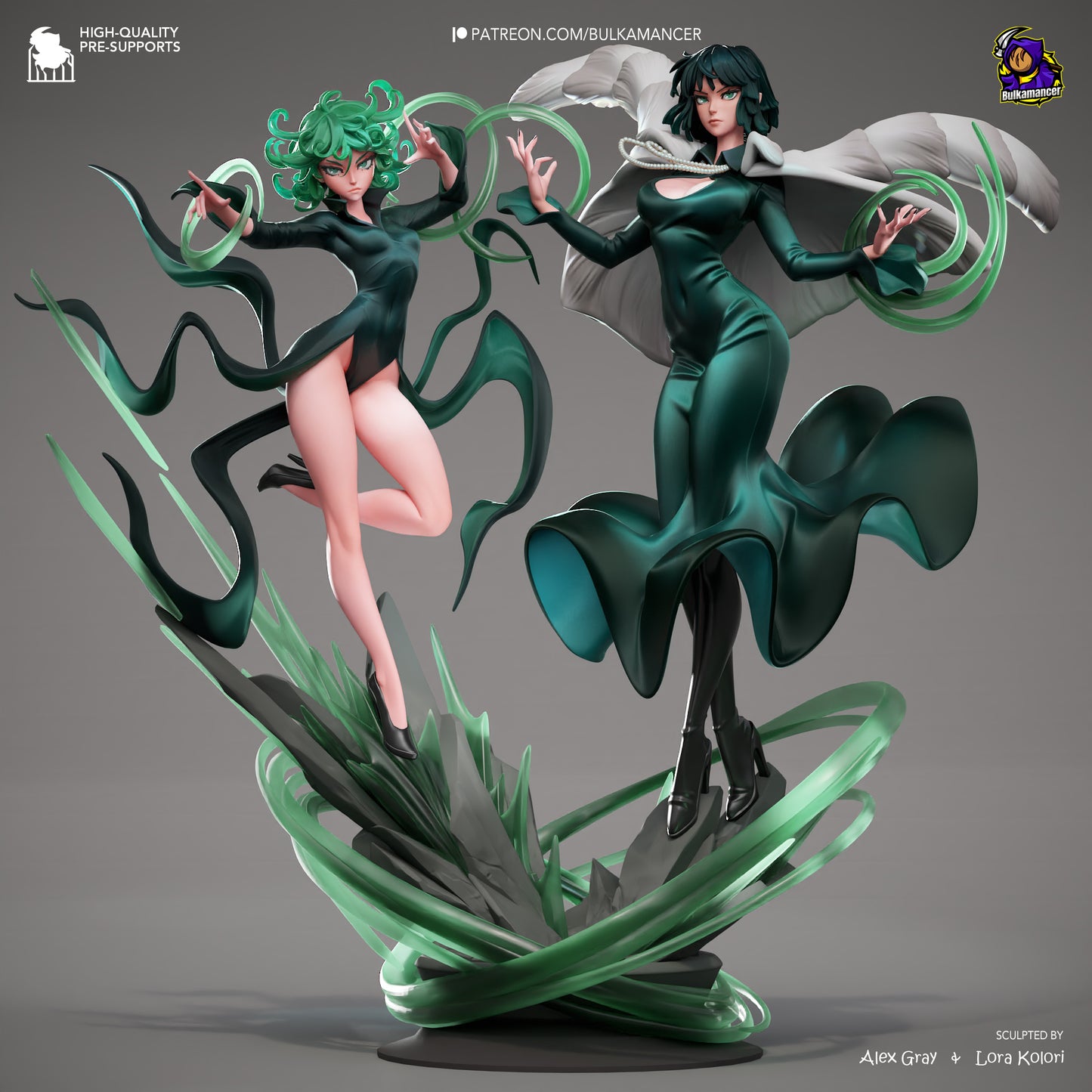 Fubuki and Tatsumaki | One-Punch Man | Handcrafted Figure