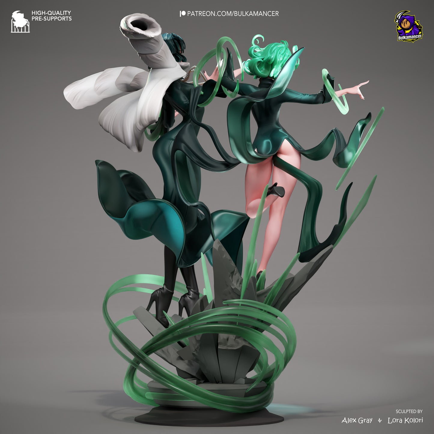Fubuki and Tatsumaki | One-Punch Man | Handcrafted Figure