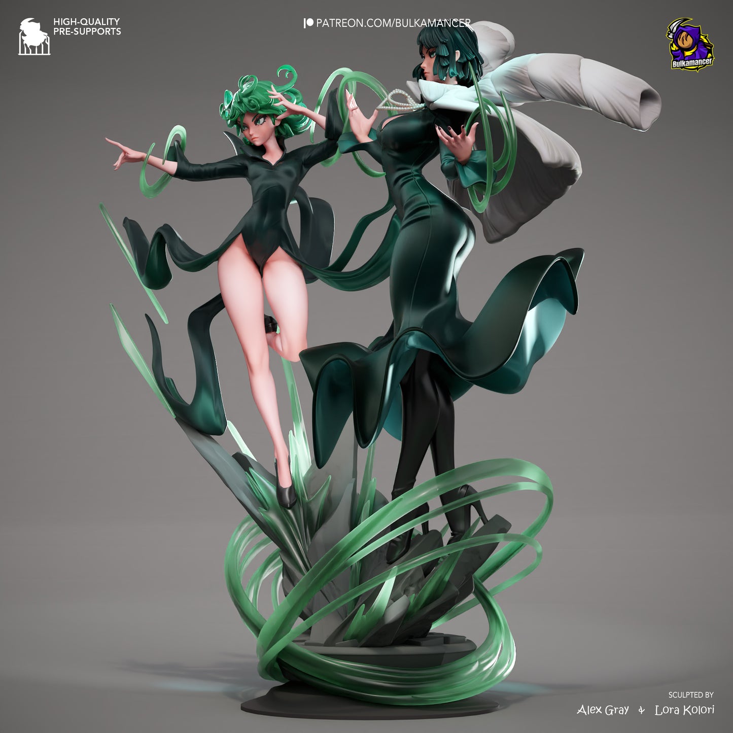 Fubuki and Tatsumaki | One-Punch Man | Handcrafted Figure