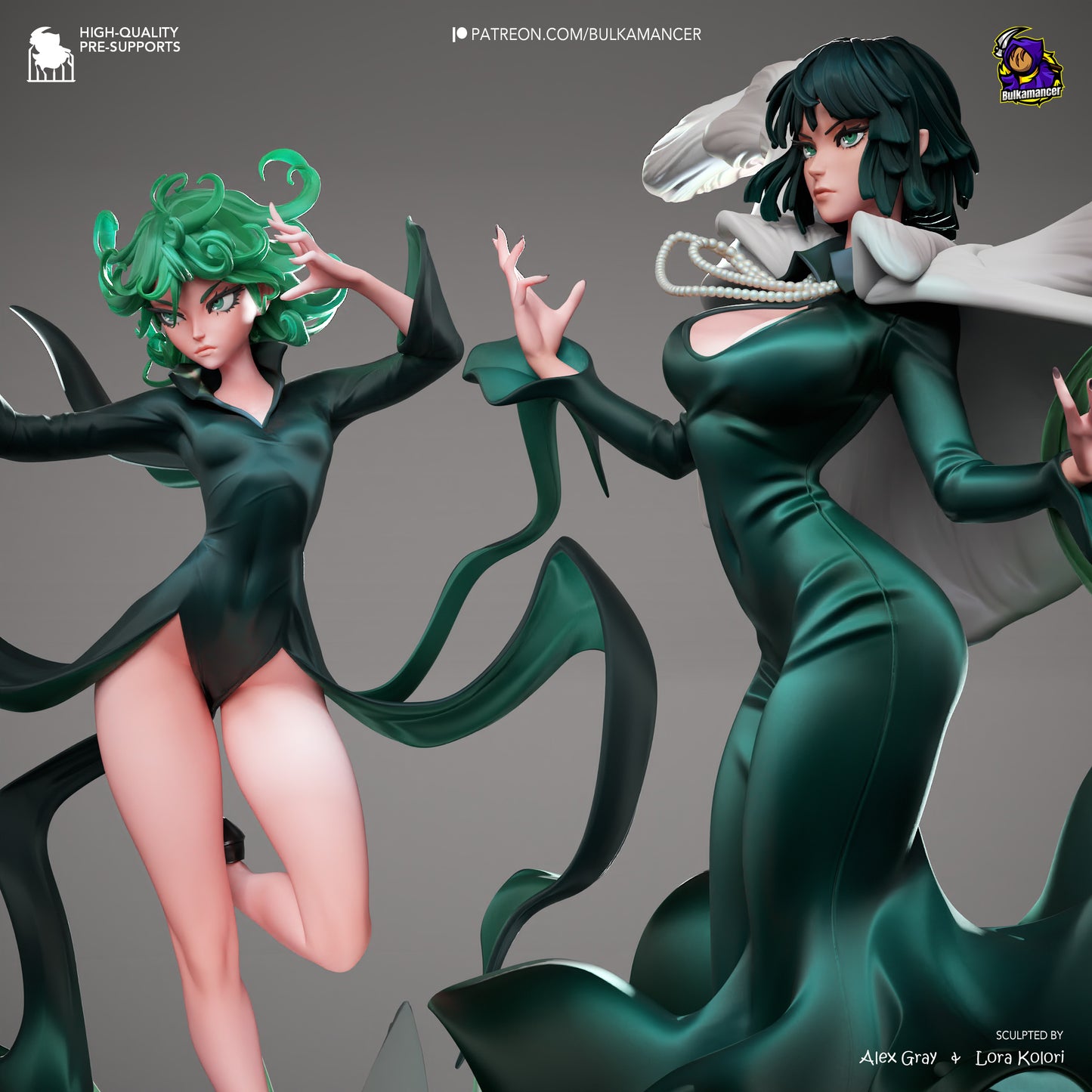 Fubuki and Tatsumaki | One-Punch Man | Handcrafted Figure