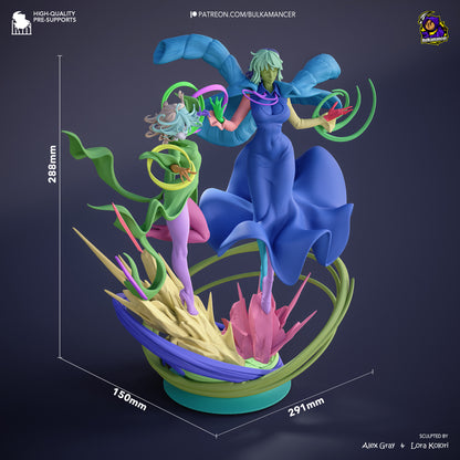 Fubuki and Tatsumaki | One-Punch Man | Handcrafted Figure