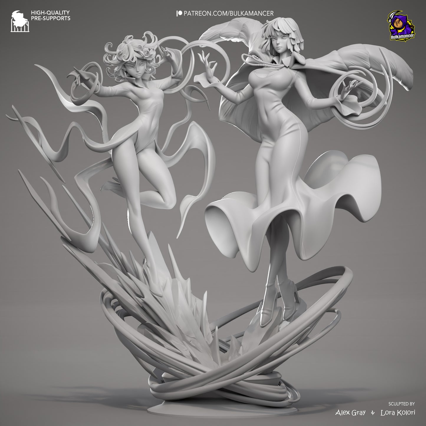 Fubuki and Tatsumaki | One-Punch Man | Handcrafted Figure
