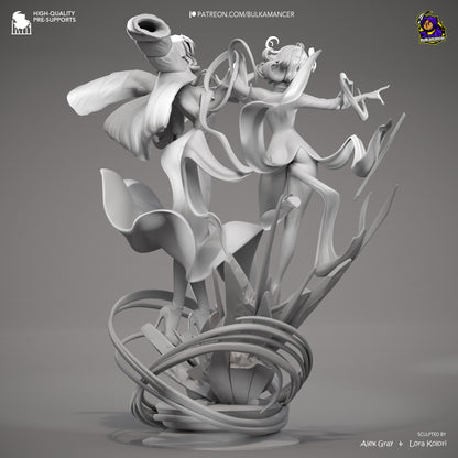 Fubuki and Tatsumaki | One-Punch Man | Handcrafted Figure