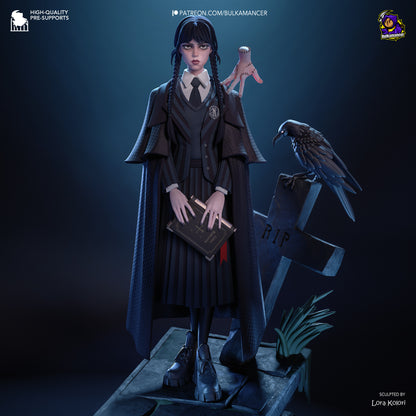Gothic Daughter | Wednesday series | Handcrafted Figure
