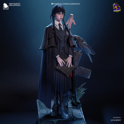 Gothic Daughter | Wednesday series | Handcrafted Figure