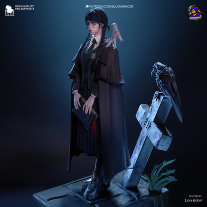 Gothic Daughter | Wednesday series | Handcrafted Figure