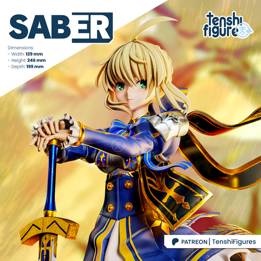 Saber | Honkai Star Rail | Handcrafted Figure