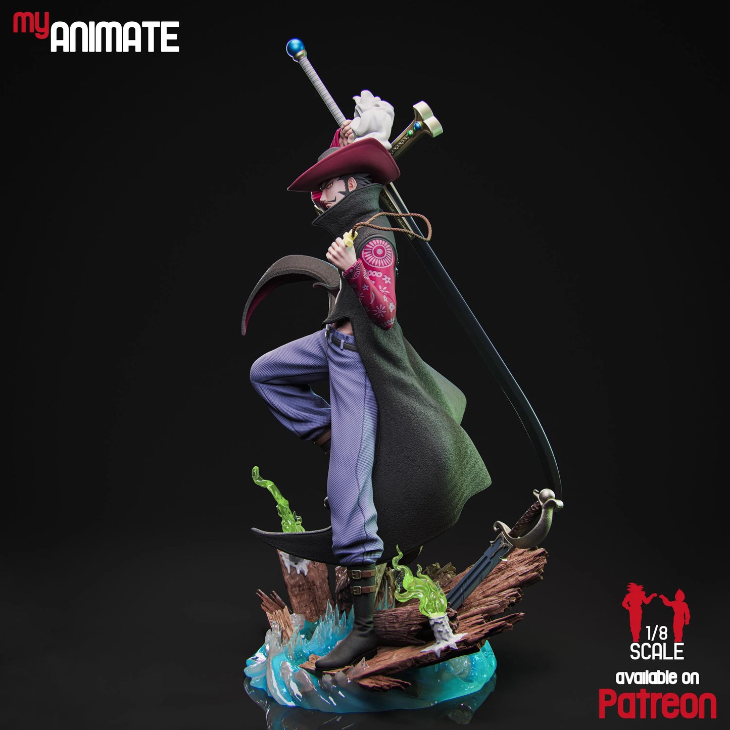 Hawk-Eyed Swordsman | Handcrafted Figure