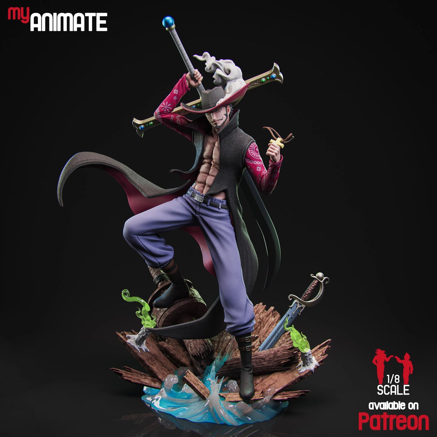 Hawk-Eyed Swordsman | Handcrafted Figure