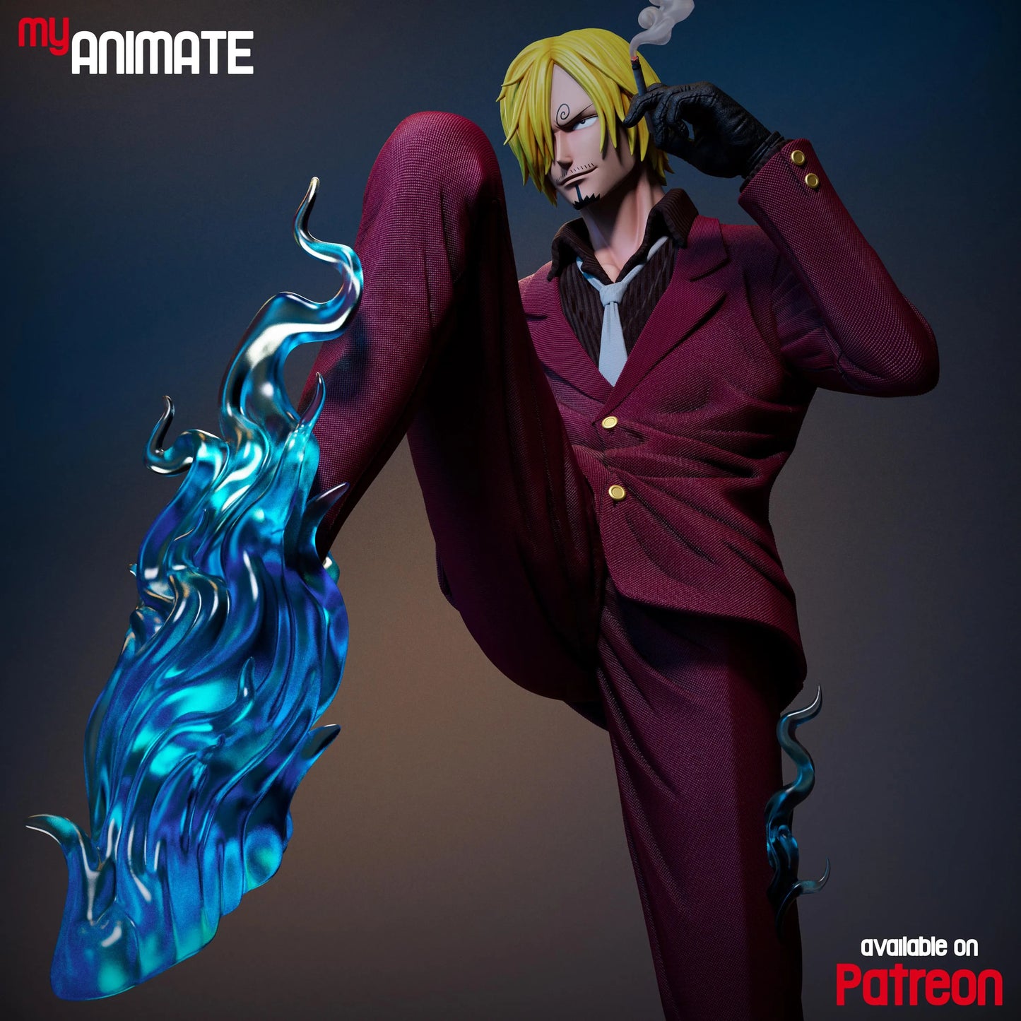 Stylish Chef Fighter | Handcrafted Figure