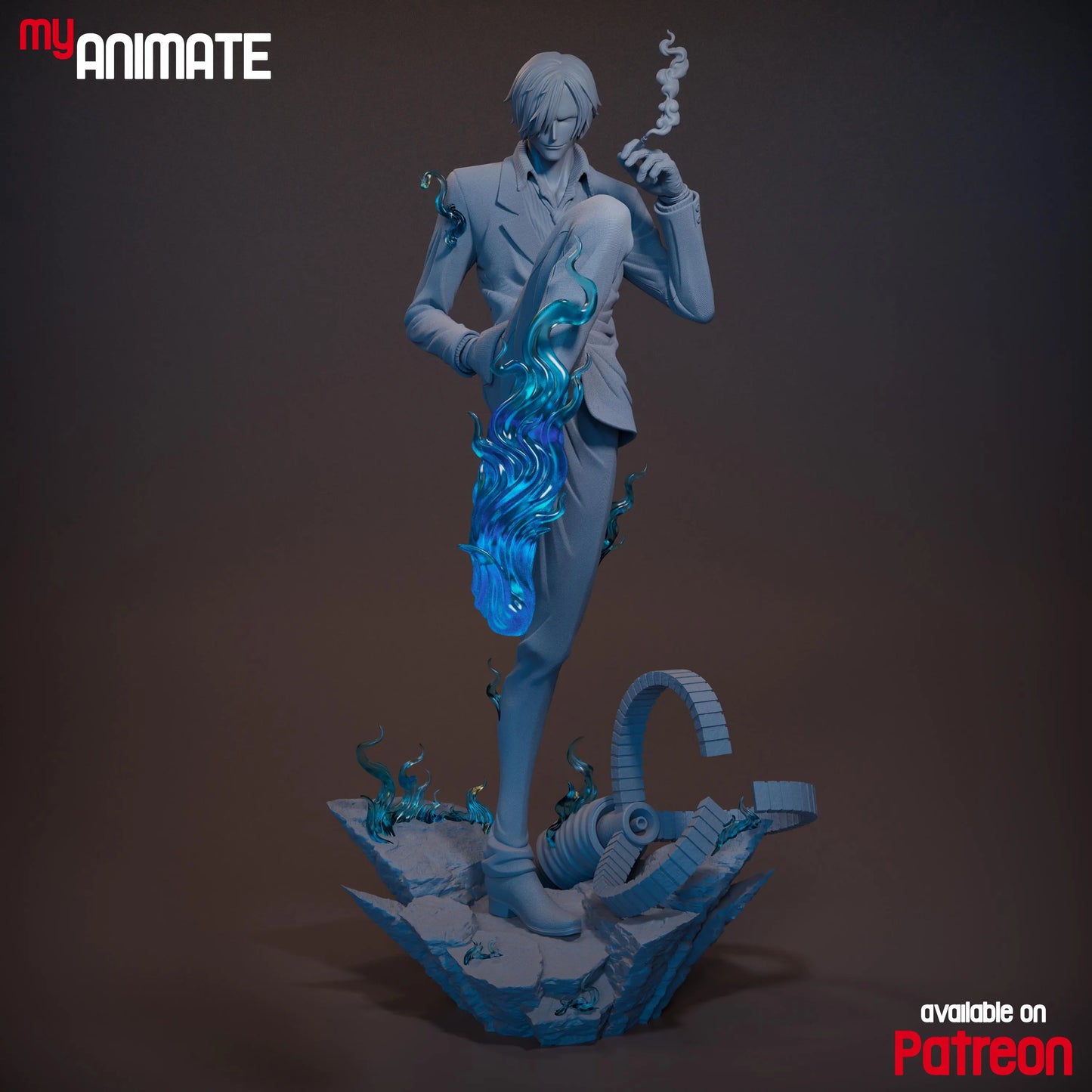 Stylish Chef Fighter | Handcrafted Figure