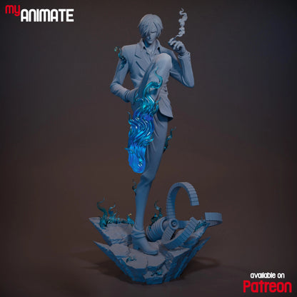 Stylish Chef Fighter | Handcrafted Figure