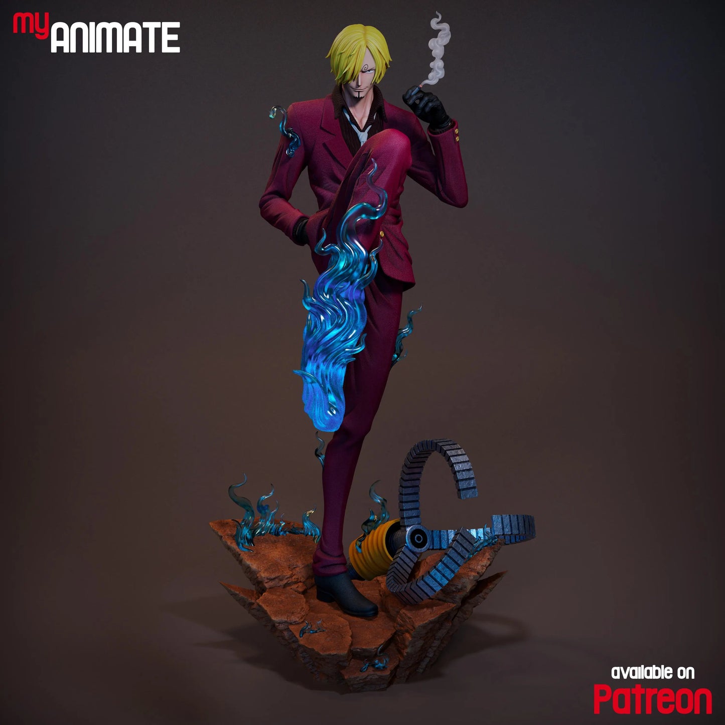 Stylish Chef Fighter | Handcrafted Figure