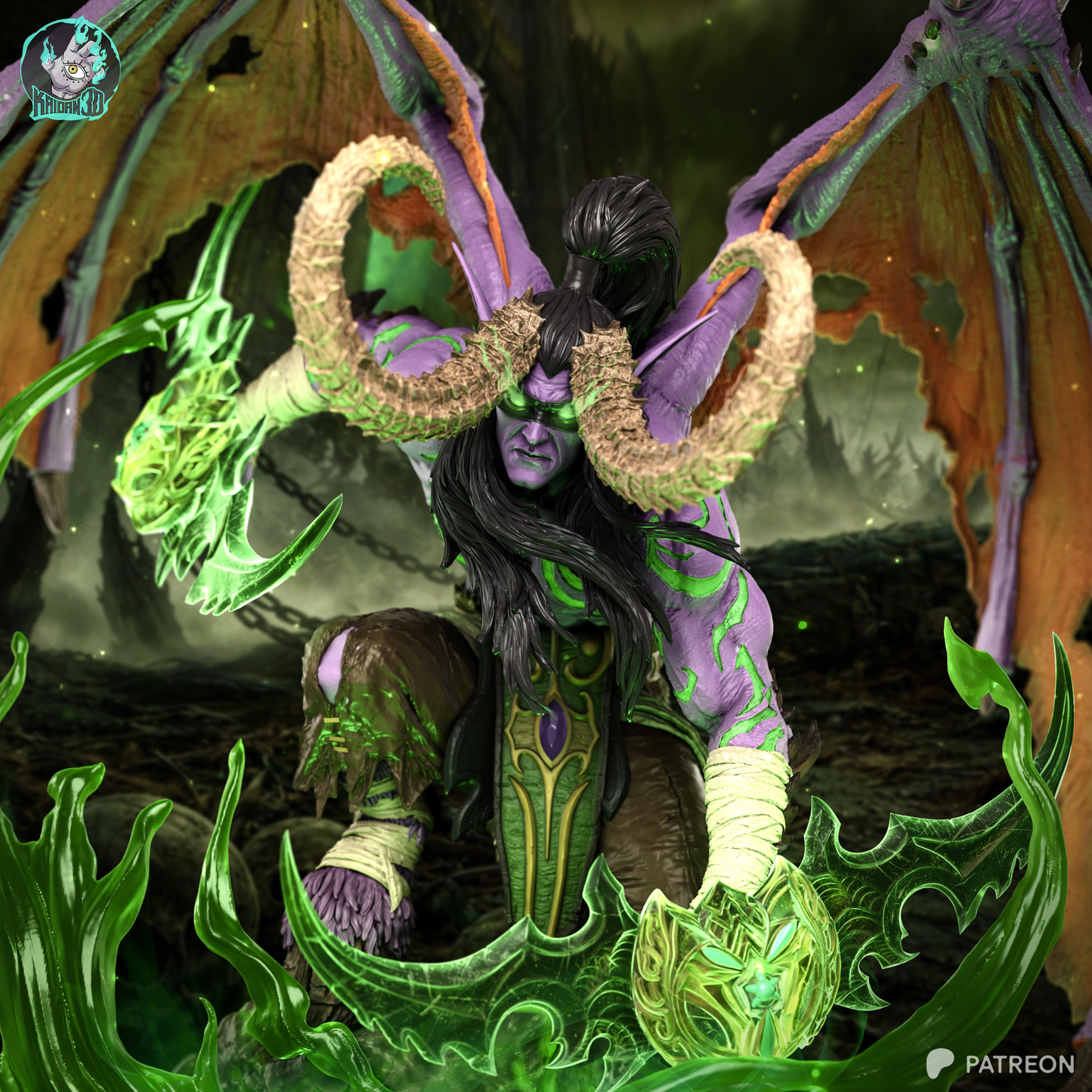 Illidan | World of Warcraft | Handcrafted Figure