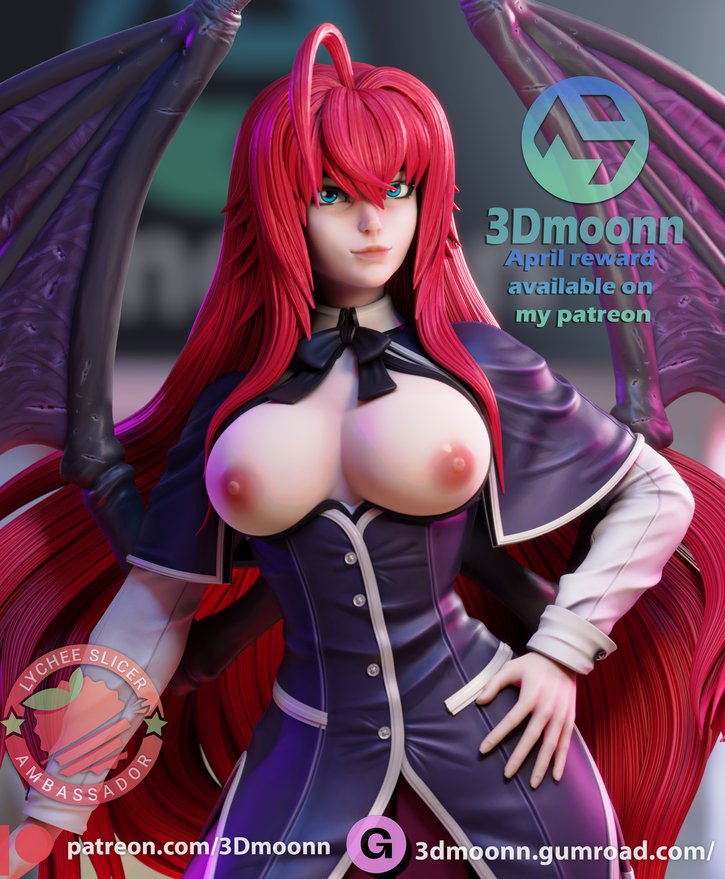 Rias Gremory | High School DxD | Handcrafted Figure