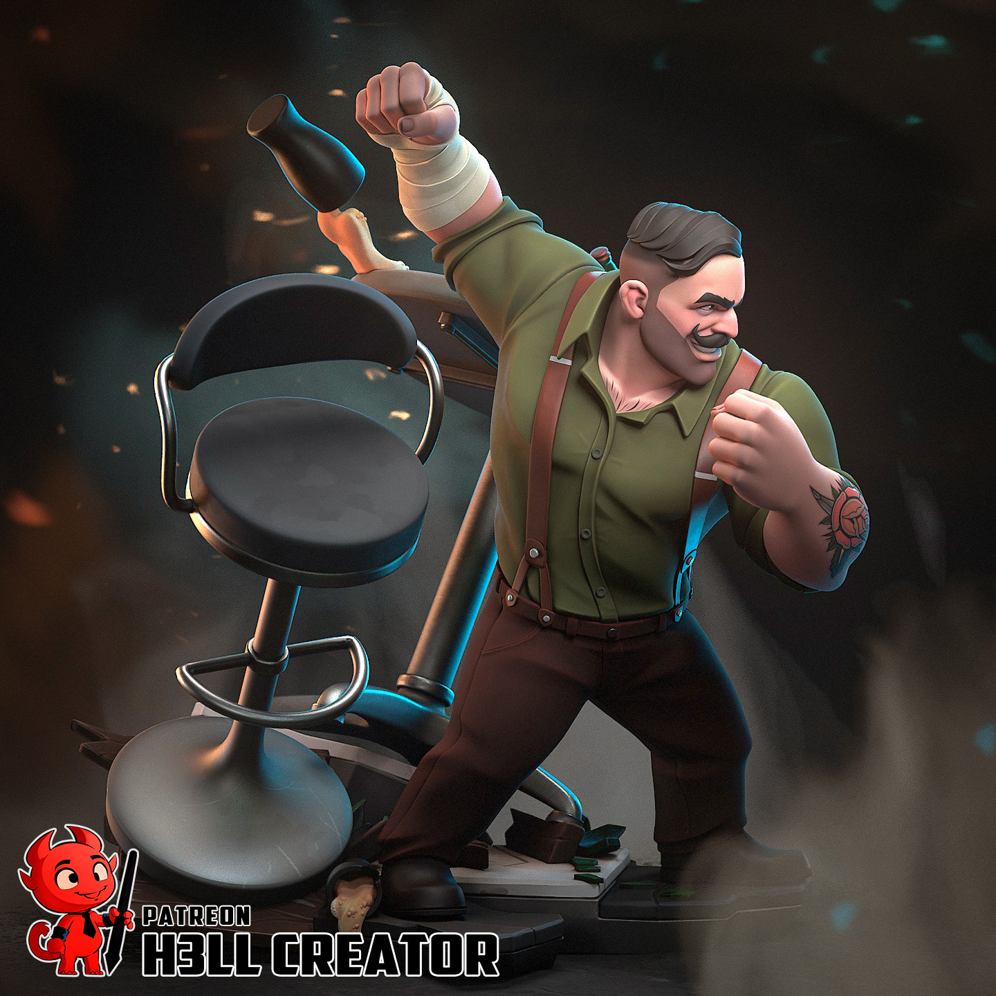 Punch Up | Dispatch | Handcrafted Figure