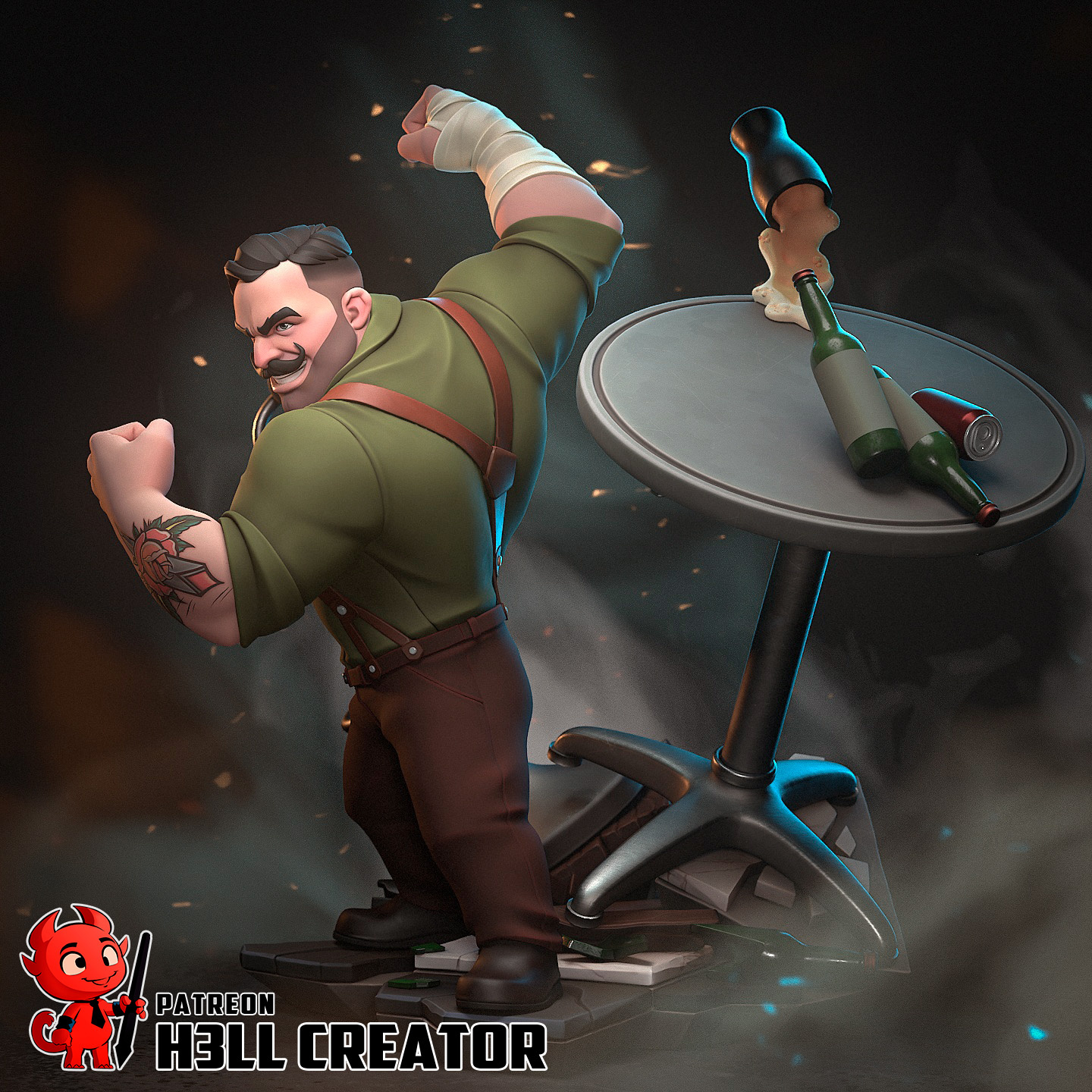 Punch Up | Dispatch | Handcrafted Figure