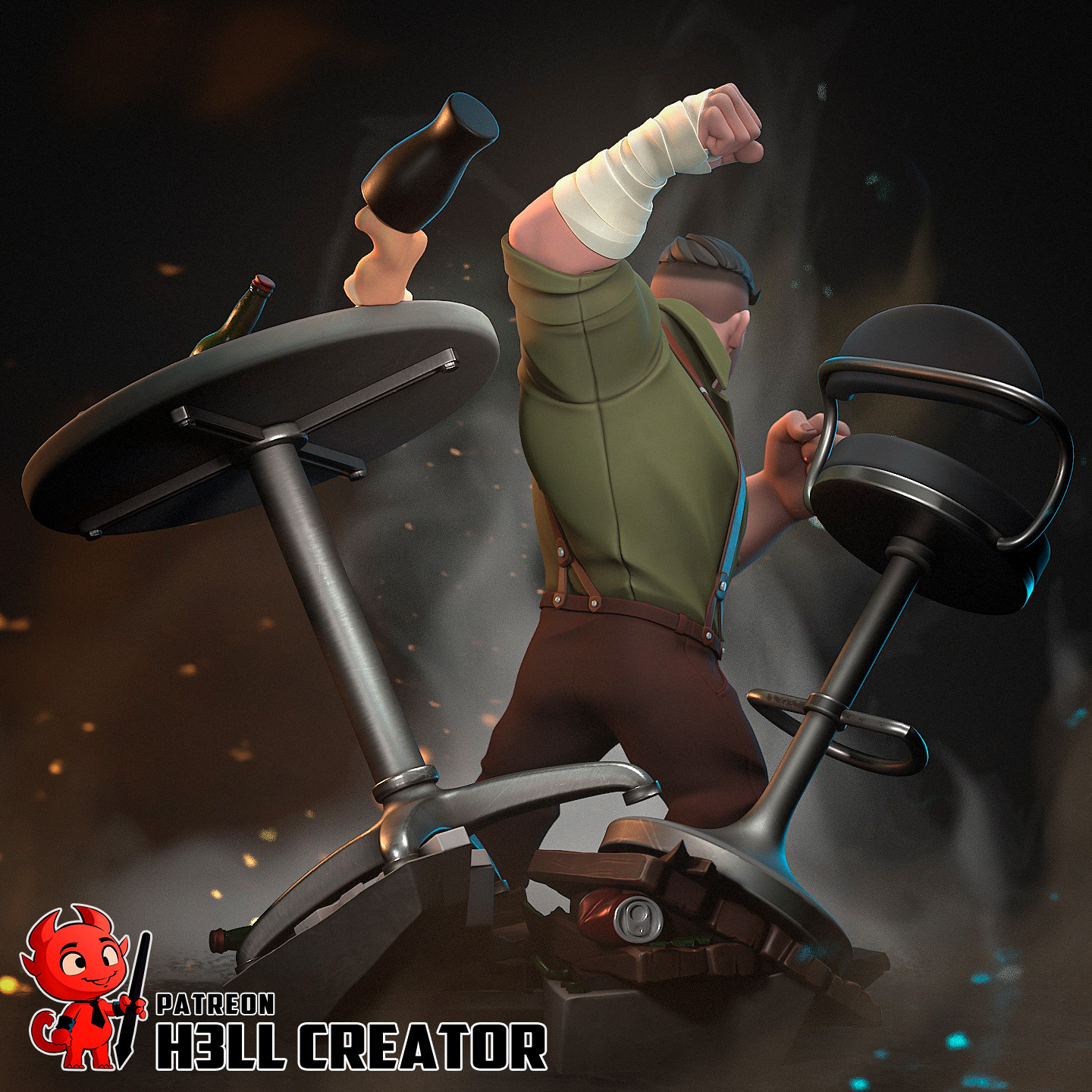 Punch Up | Dispatch | Handcrafted Figure