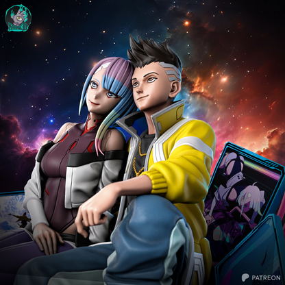 Lucy x David | Cyberpunk: Edgerunners | Handcrafted Figure