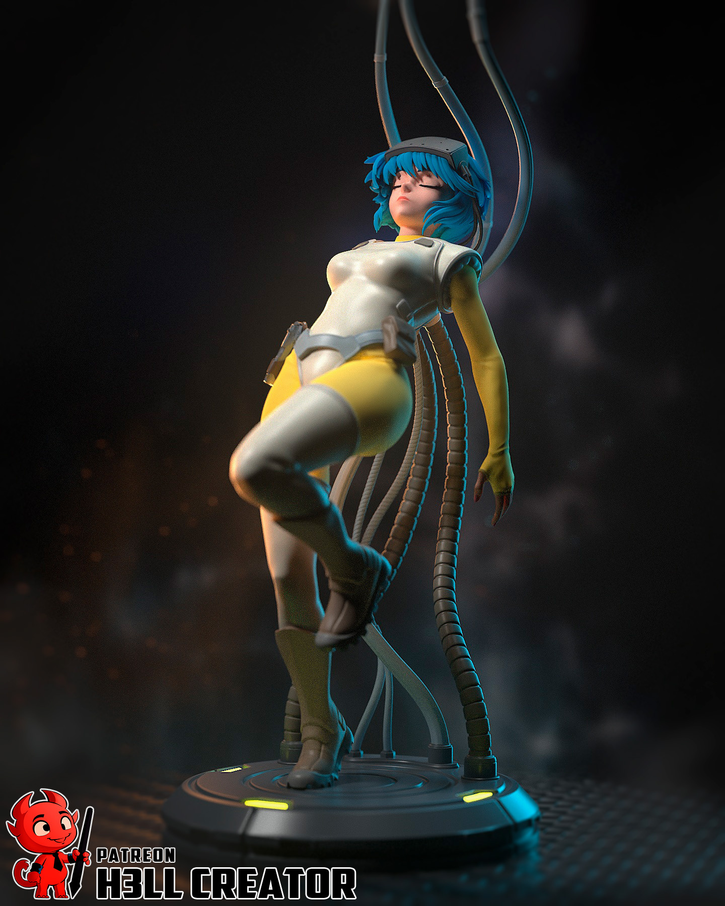 Motoko | Ghost in the Shell | Handcrafted Figure