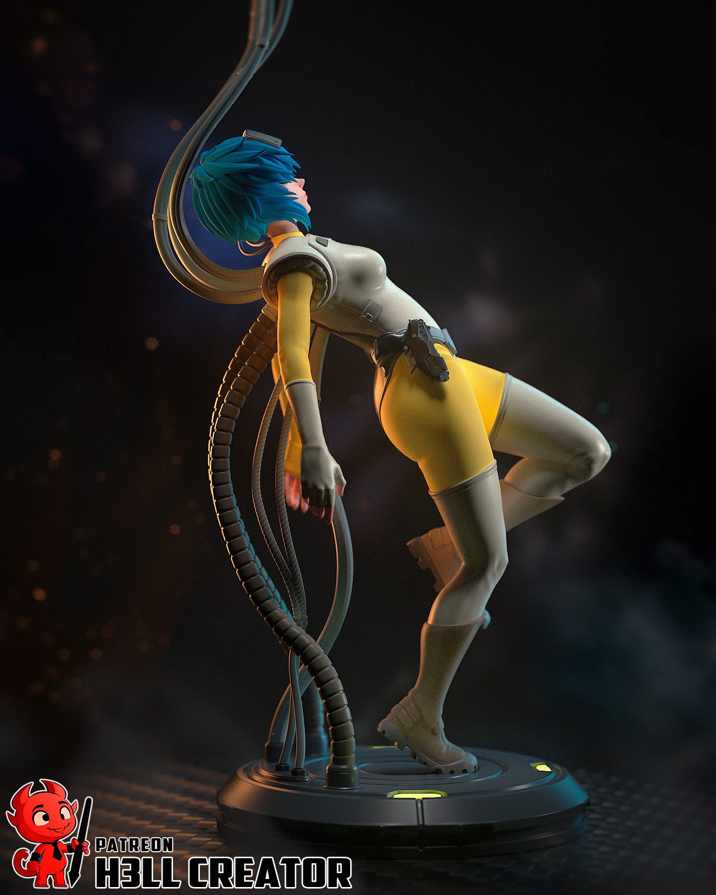 Motoko | Ghost in the Shell | Handcrafted Figure