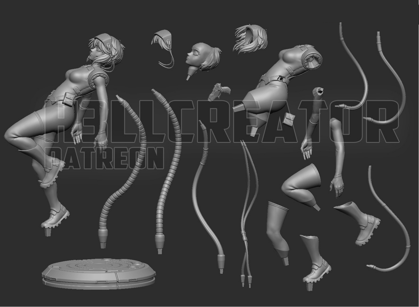 Motoko | Ghost in the Shell | Handcrafted Figure