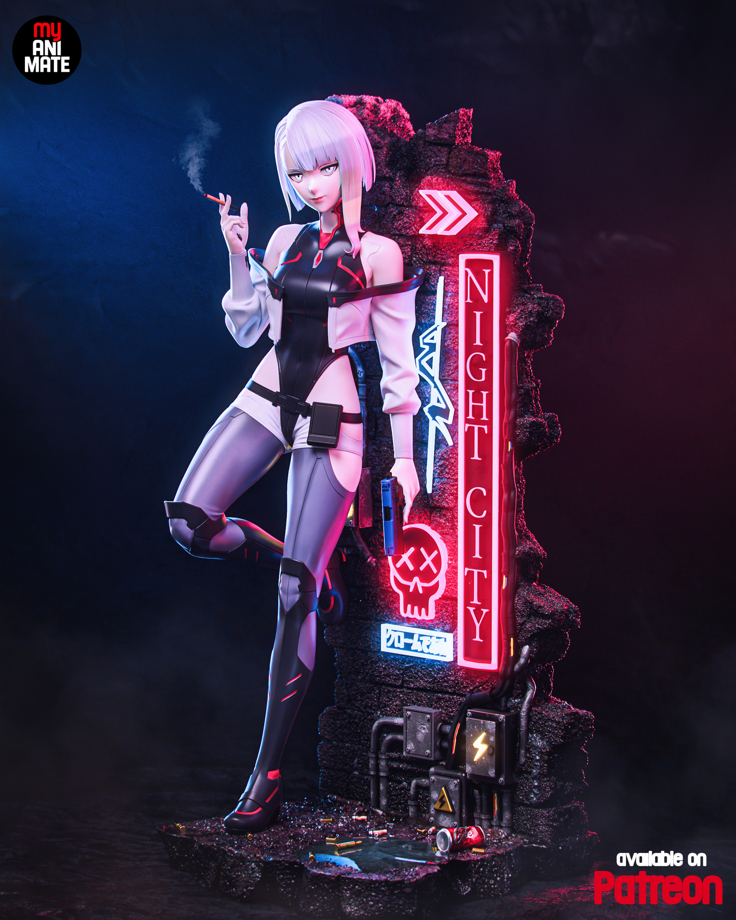 Lucy | Cyberpunk: Edgerunners | Handcrafted Figure