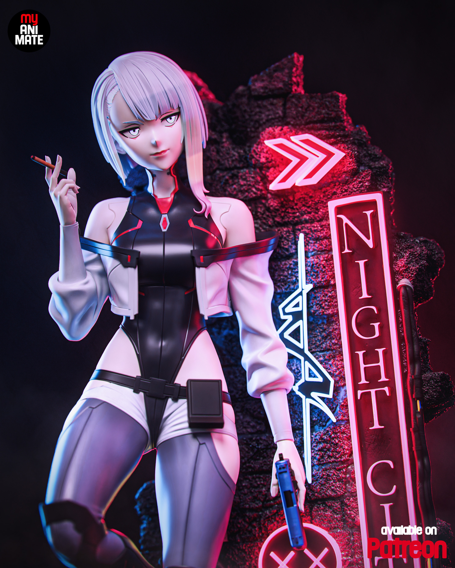 Lucy | Cyberpunk: Edgerunners | Handcrafted Figure