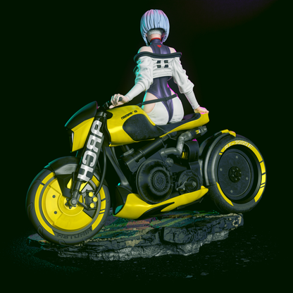 Neon Hacker Girl | Handcrafted Figure