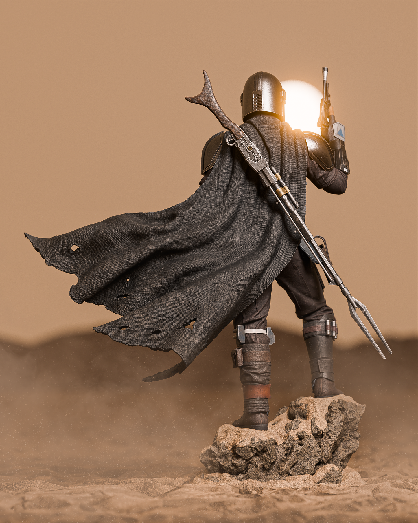 Armored Bounty Hunter | Handcrafted Figure