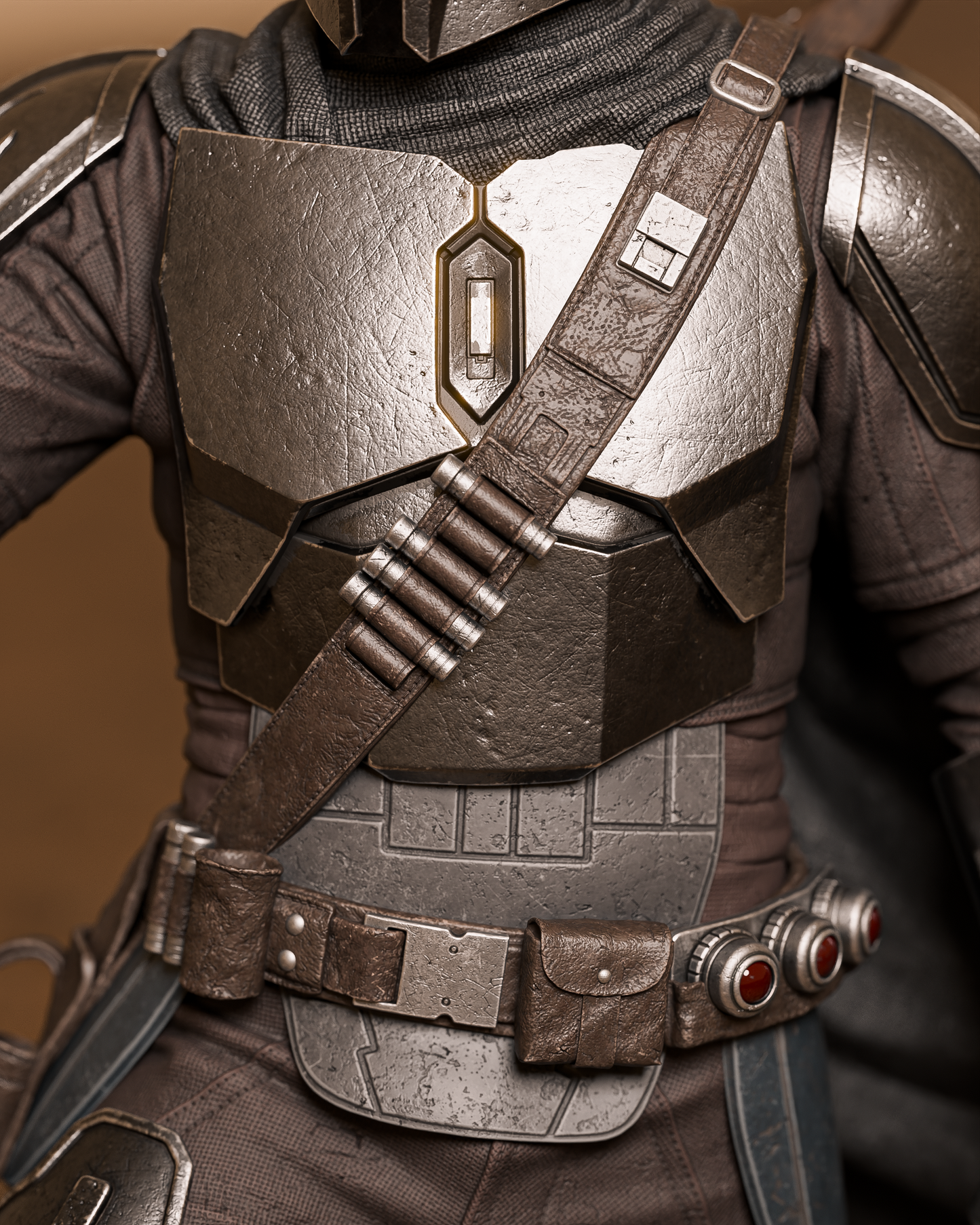 Armored Bounty Hunter | Handcrafted Figure