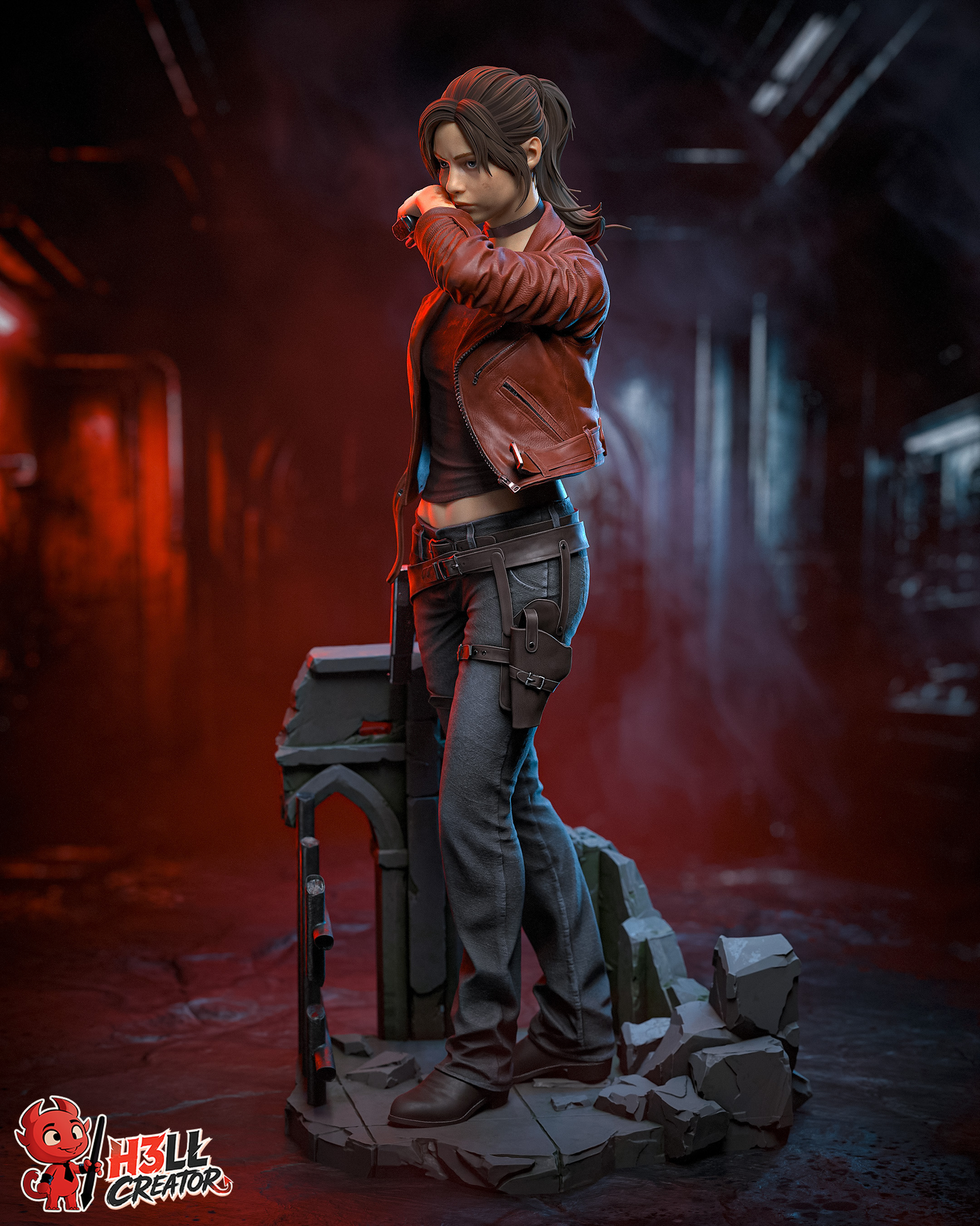 Red Jacket Survivor | Handcrafted Figure