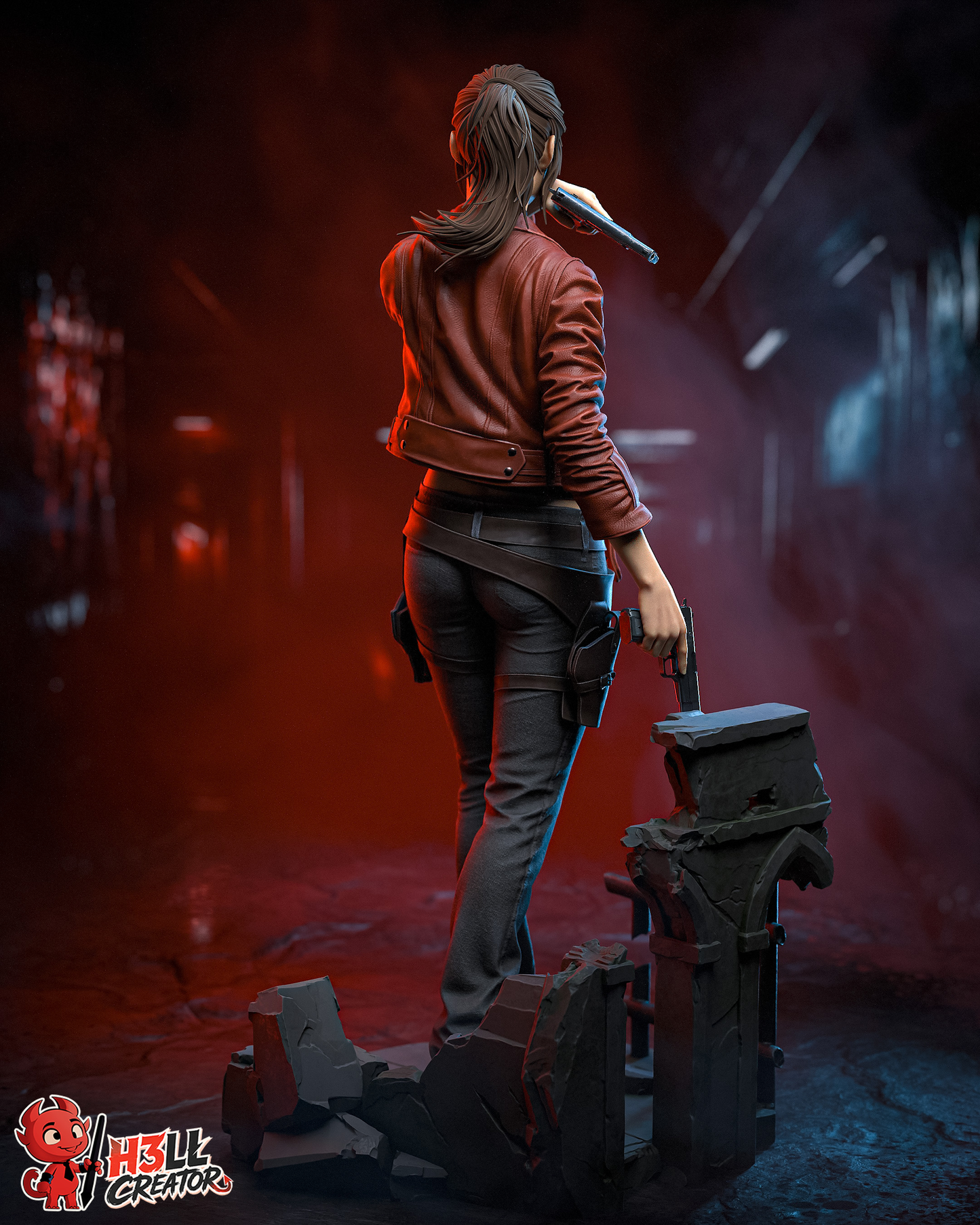 Red Jacket Survivor | Handcrafted Figure