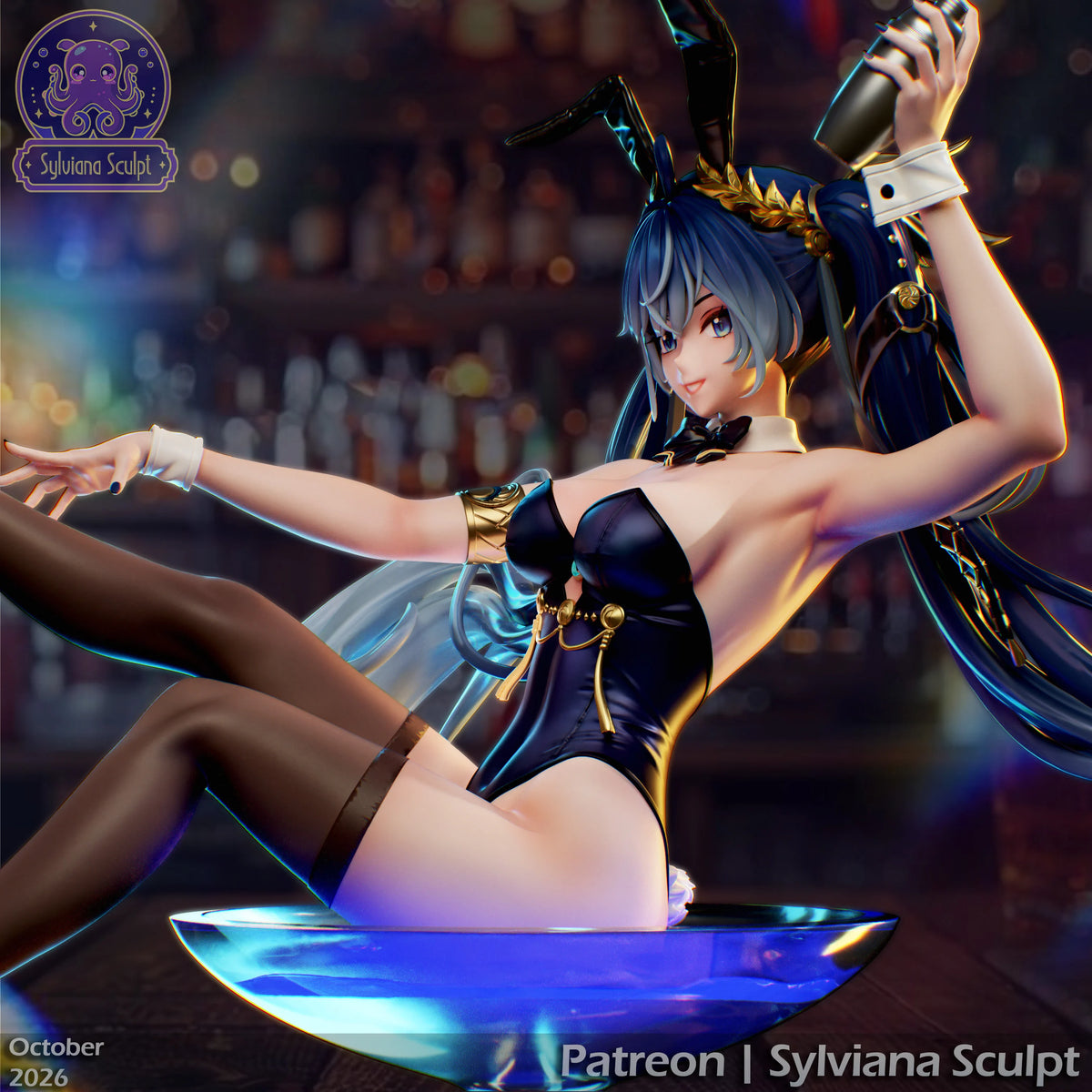 Moonlit Bunny | Handcrafted Figure