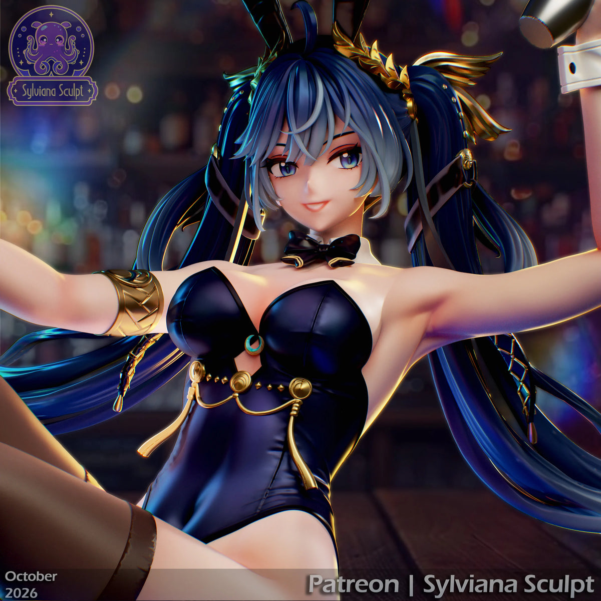 Moonlit Bunny | Handcrafted Figure