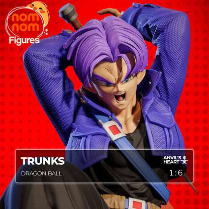 Purple-Haired Swordsman | Handcrafted Figure