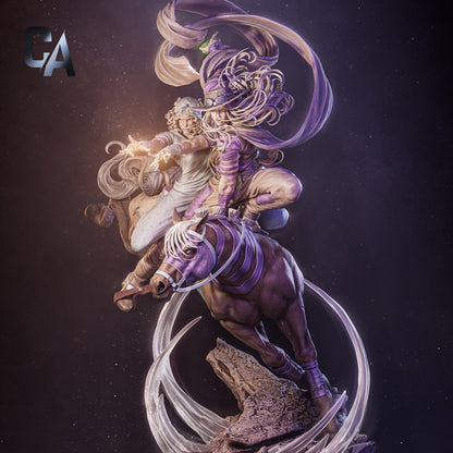 Golden Cowboy & Blue Rider | Handcrafted Figure